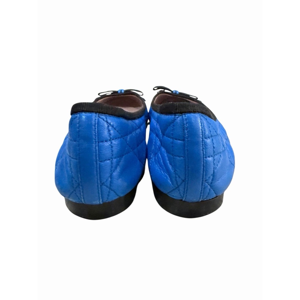 Christian Dior Cannage Quilted Flat EU 36.5 US 6.5 Blue My Dior Preppy Classic - Picture 3 of 9